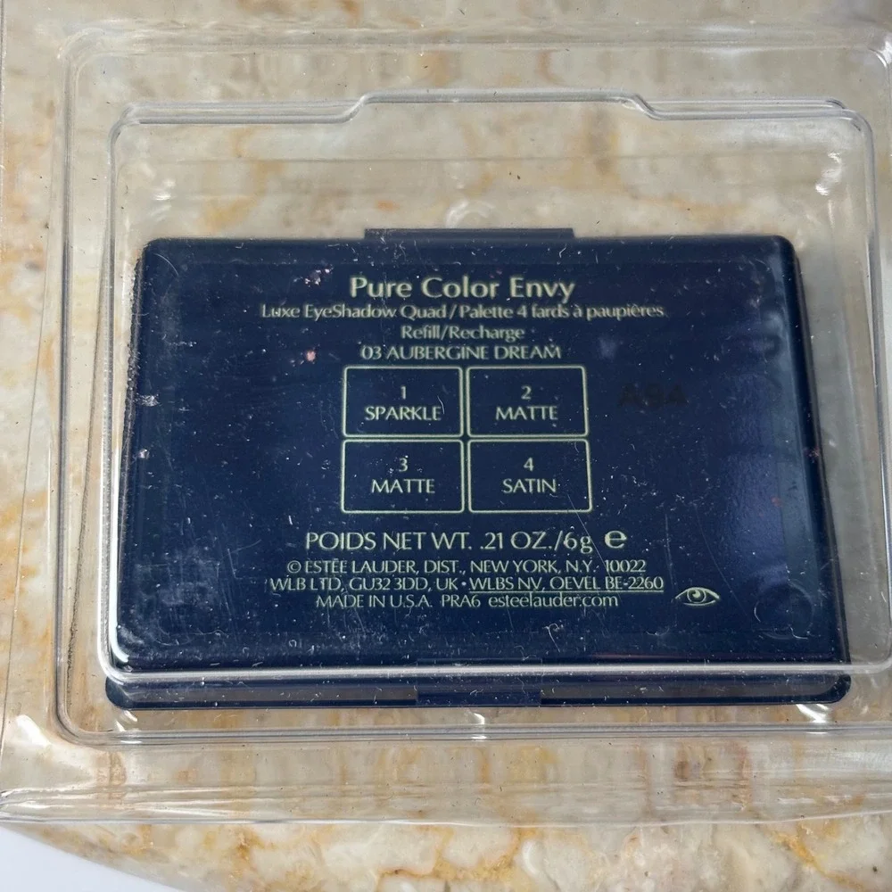 Estee Lauder Pure Color Envy Luxe EyeShadow Quad Refill 03 Aubergine‎ Dream 6g